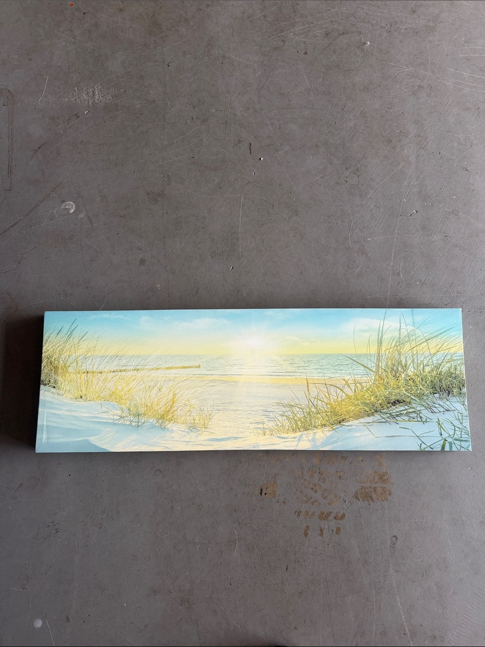 Beach scene art